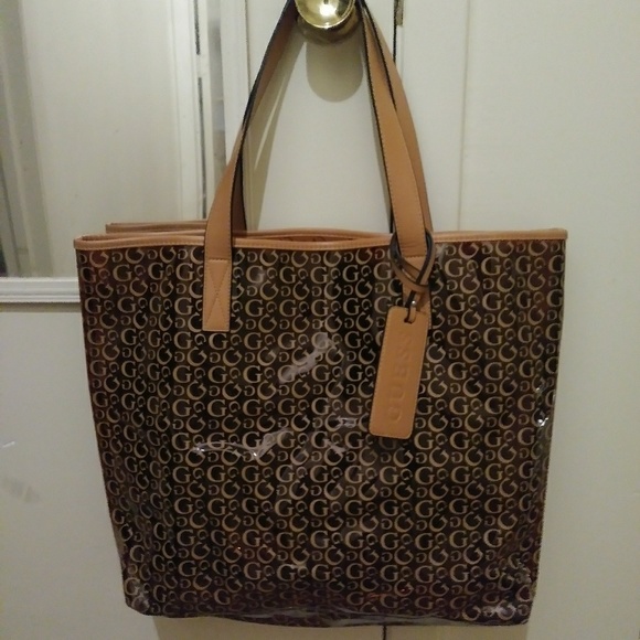 guess transparent bag